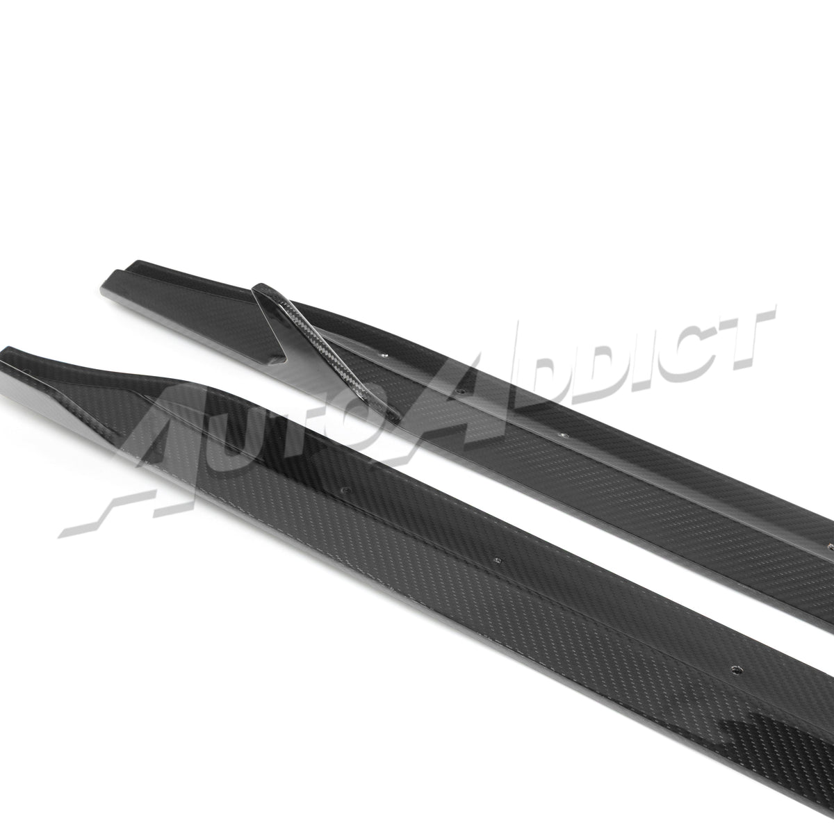 2021-2026 BMW G80 M3 Dry Gloss Double Sided Carbon Fiber V1 Side Skirts Pair