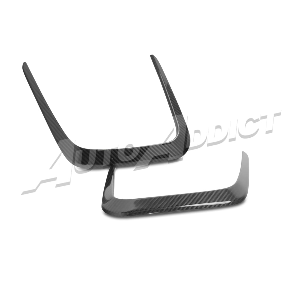 2021-2026 BMW G82 G83 M4 Dry Gloss Double Sided Carbon Fiber Front Hood Vents Covers Pair