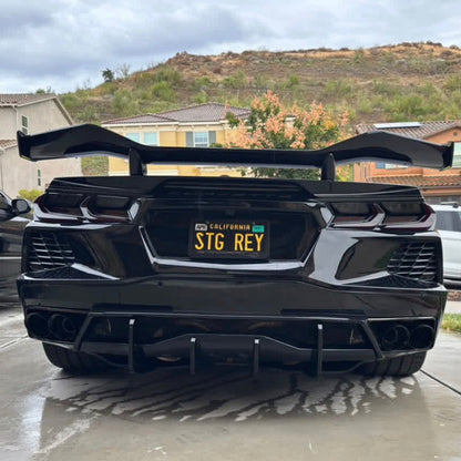 2020-2027 C8 Rear Diffuser Module Shark Fins for Grand Spot/E-Ray/Stingray