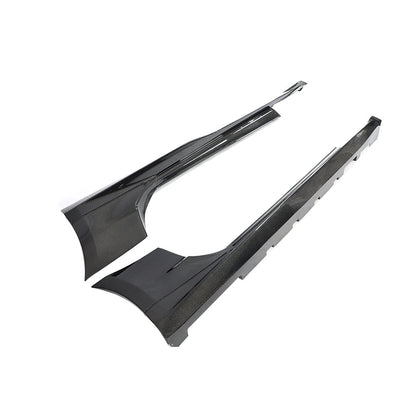 2017-2025 Chevy Camaro ZL1 OEM Side Skirt Rocker 1pc Gloss Carbon Fiber (PAIR)