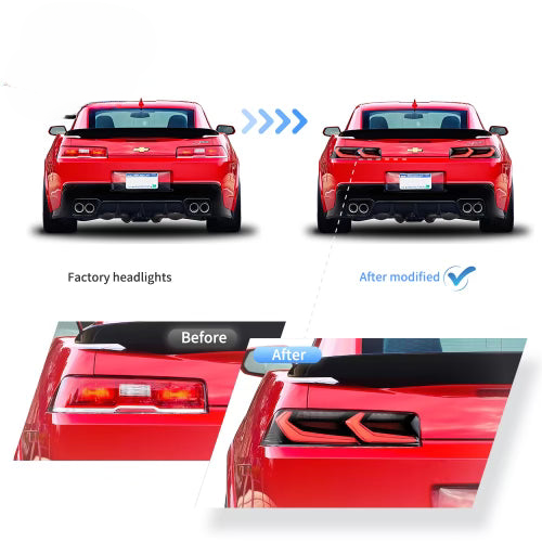 2014-2015 Chevy Camaro Umbra LED Taillights – Gloss Black/Smoke Lens