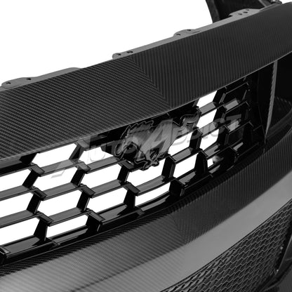 2024–2026 Mustang S650 Heritage SC™ V-Shaped Dry Gloss Carbon Fiber Bumper Kit Track Package