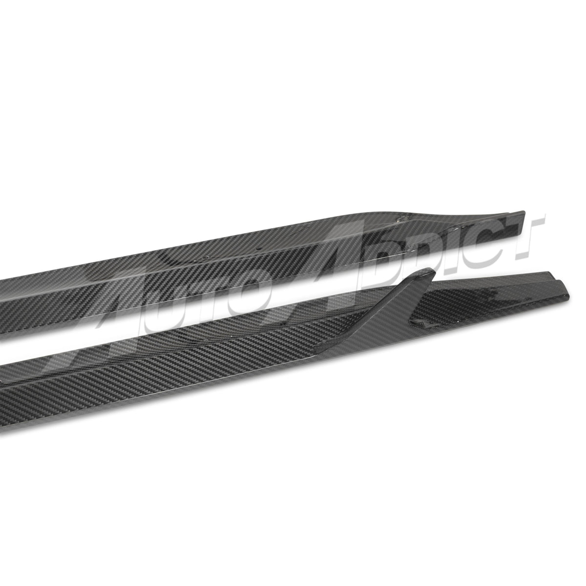 2021-2026 BMW G80 M3 Dry Gloss Double Sided Carbon Fiber V1 Side Skirts Pair