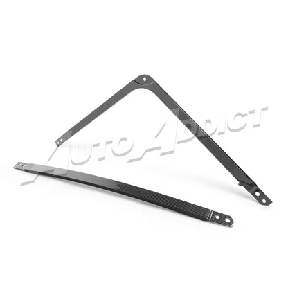 2021-2026 BMW G82 G83 M4 Dry Gloss Double Sided Carbon Fiber Engine Strut Bar Balance Kit