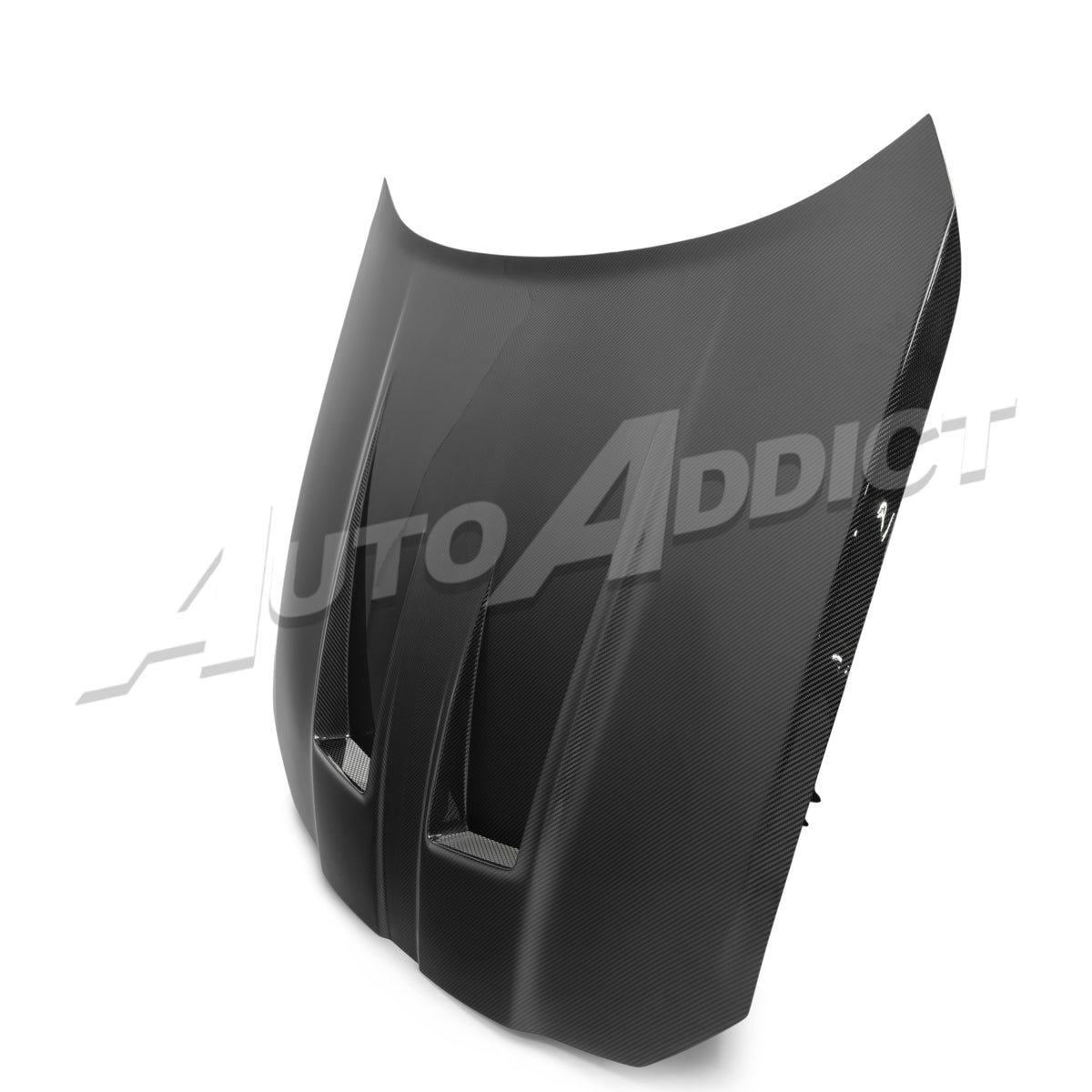2021-2026 BMW G82 G83 M4 Dry Gloss Double Sided Carbon Fiber Front Hood Functional Vents