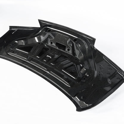 2016-2024 Camaro Type-X Double Sided Gloss Carbon Fiber Trunk W/ Integrated Spoiler