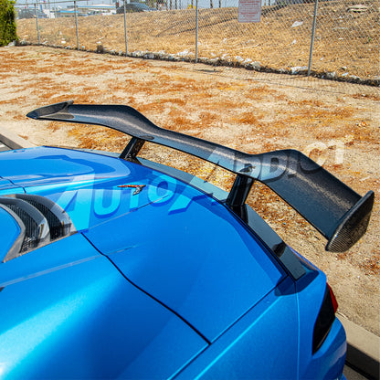 2023-2026 C8 Corvette Z06/E-Ray Z07 Carbon Fiber Rear High Spoiler w/ Integrated Upriser 1pc