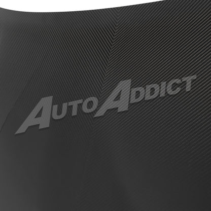 2021-2026 BMW G82 G83 M4 Dry Gloss Double Sided Carbon Fiber Front Hood Functional Vents