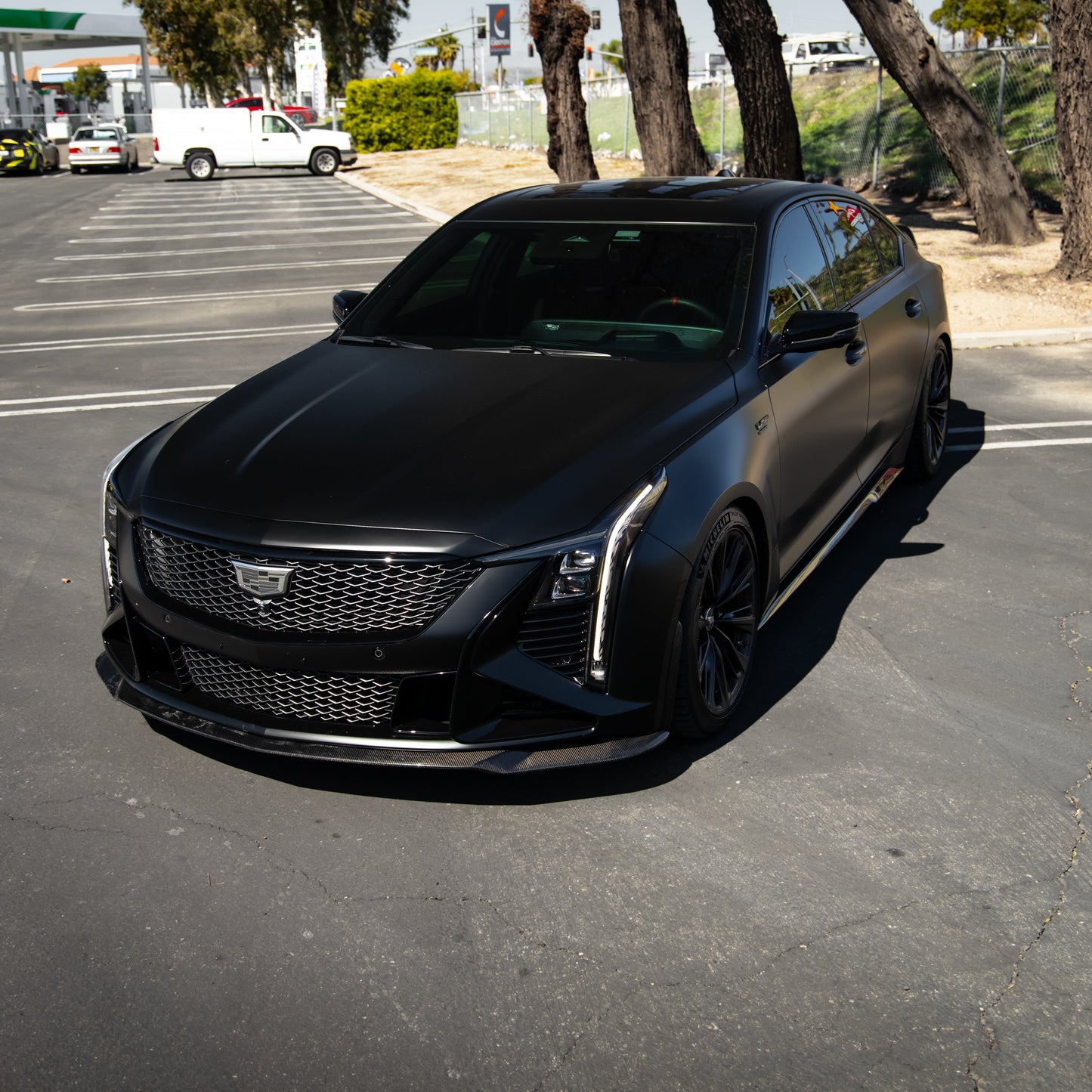 2022-2026 Cadillac CT5-V Blackwing Gloss Carbon Fiber Front Chin Splitter