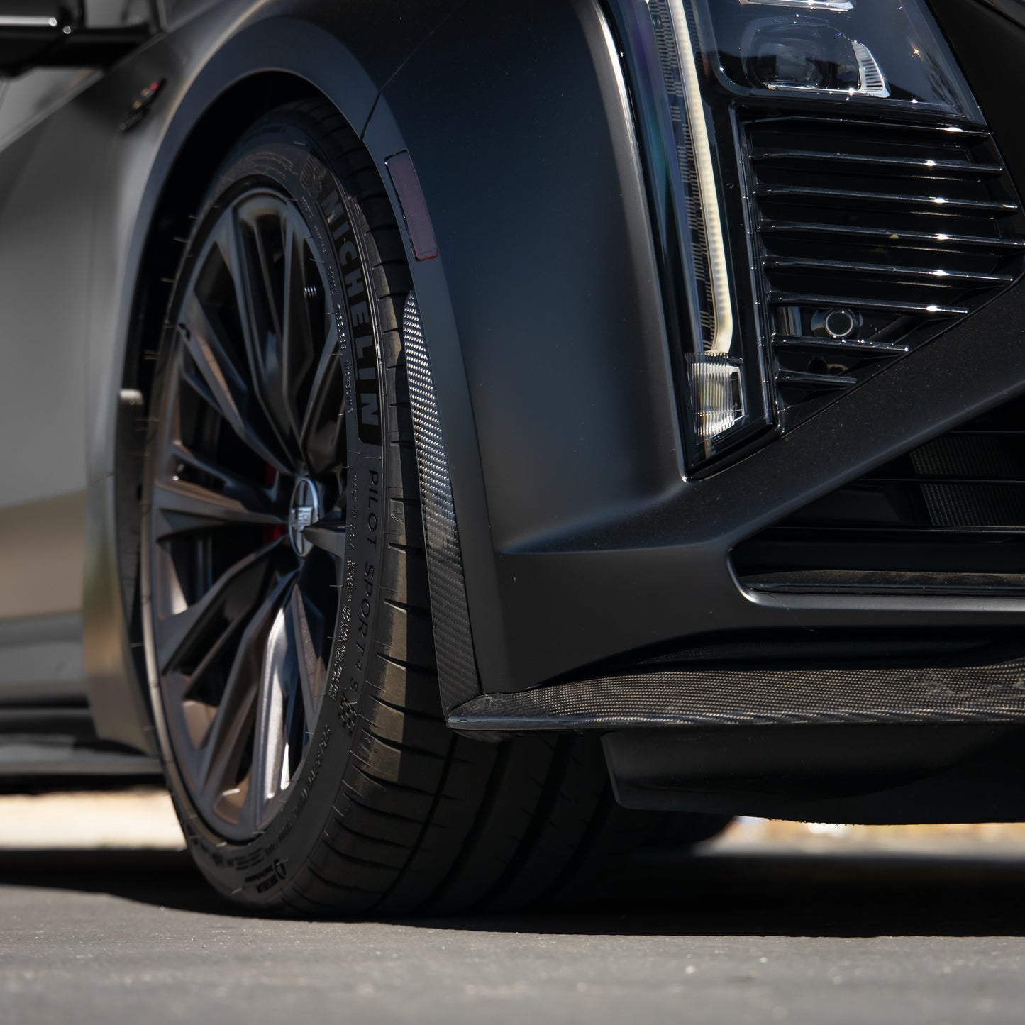 2022-2026 Cadillac CT5-V Blackwing Gloss Carbon Fiber Front Chin Splitter