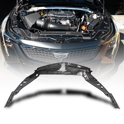 2021-2026 Cadillac CT5-V Blackwing Engine Panel Trim Radiator Cover Gloss Carbon Fiber 3pc Kit