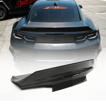 2016-2024 Camaro Type-X Double Sided Gloss Carbon Fiber Trunk W/ Integrated Spoiler