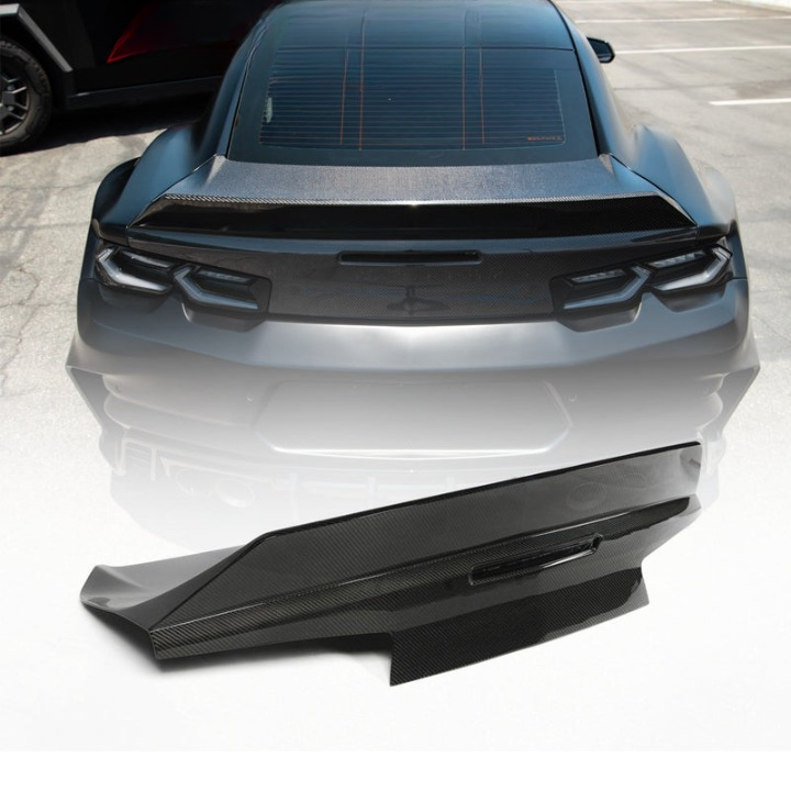 2016-2024 Camaro Type-X Double Sided Gloss Carbon Fiber Trunk W/ Integrated Spoiler