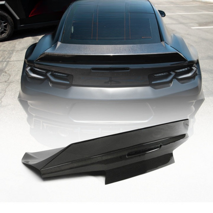 2016-2024 Camaro Type-X Double Sided Gloss Carbon Fiber Trunk W/ Integrated Spoiler