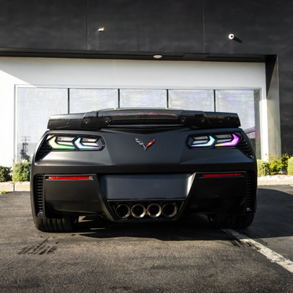 2014-2019 Chevy Corvette C7 Umbra RGB LED Tail Lights (Clear Lens)