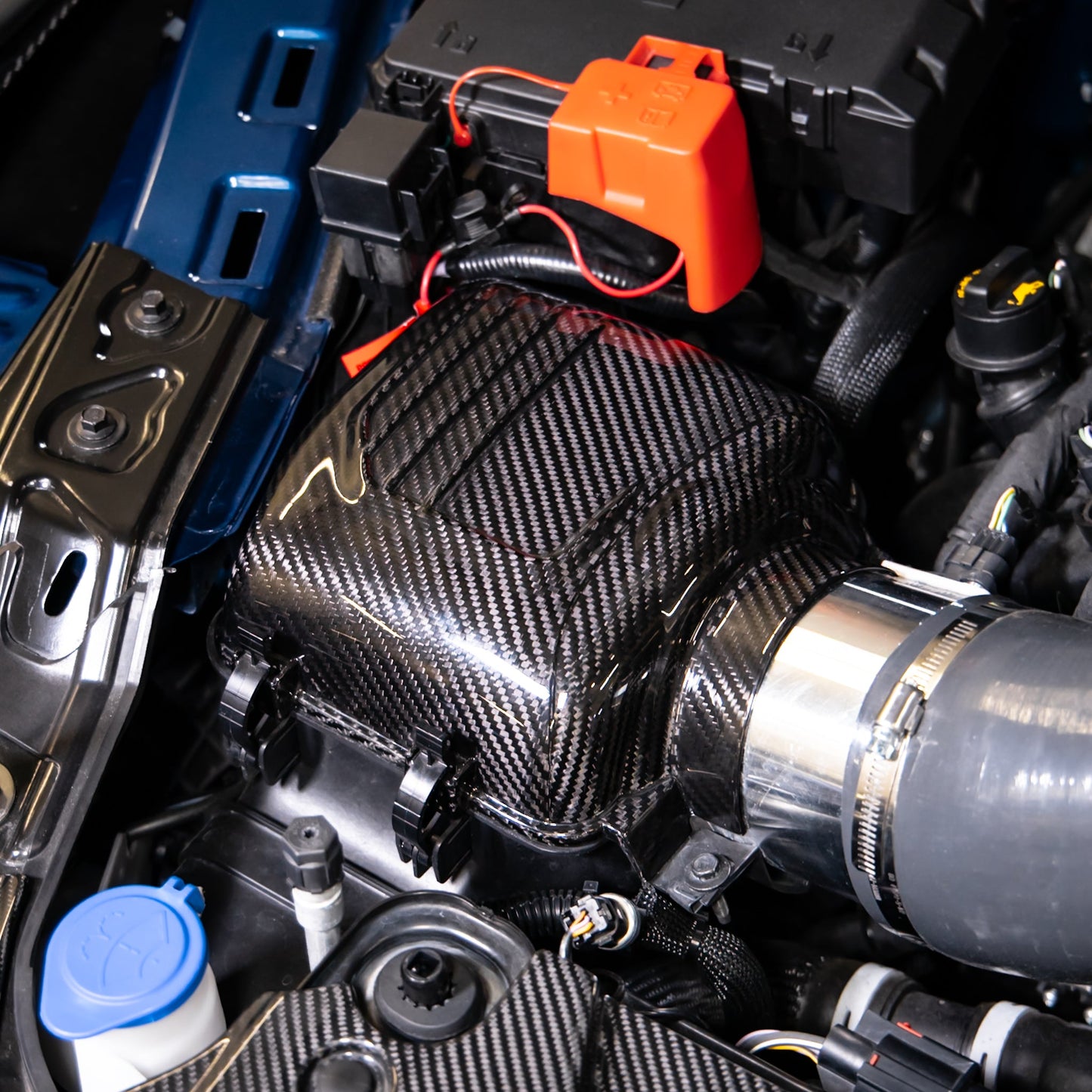 2024-2025 Ford Mustang S650 Carbon Fiber Intake Cover (Pair)