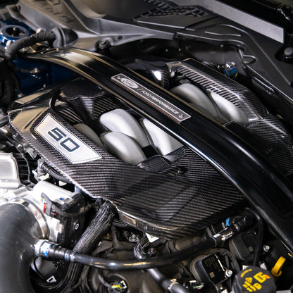 2024-2025 Ford Mustang S650 Carbon Fiber Engine Cover