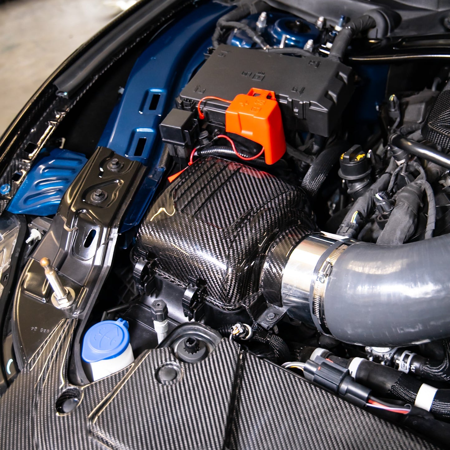 2024-2025 Ford Mustang S650 Carbon Fiber Intake Cover (Pair)