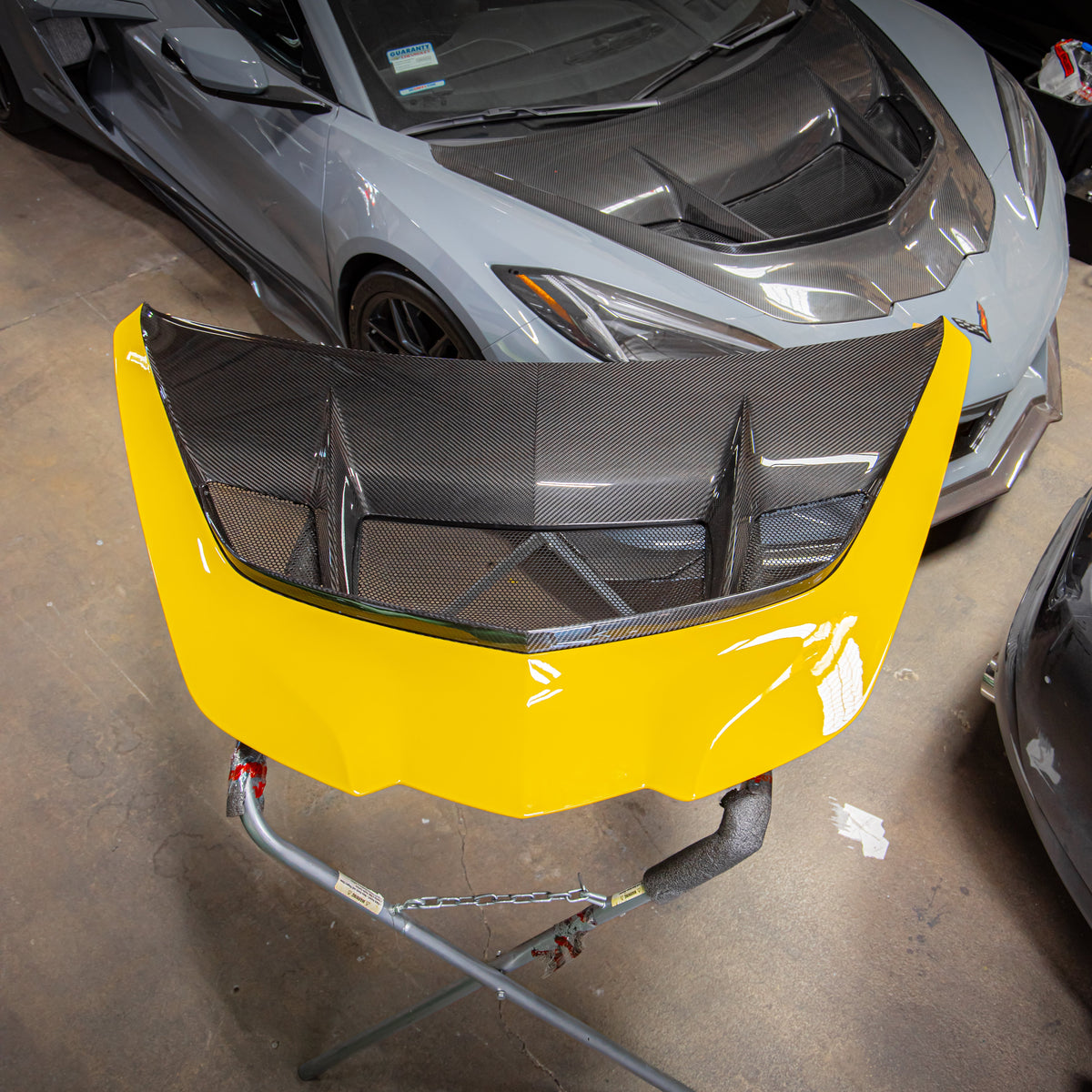 2020-2026 C8 Z06/ Grand Sport/E-Ray/ Stingray Type-ZR1X ZTK Hood Functional Dry Carbon Fiber Double Sided 6PCS Kit