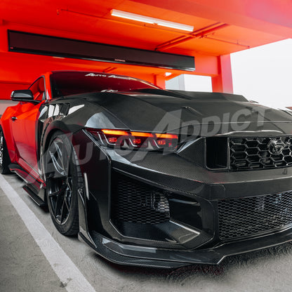 2024–2026 Mustang S650 Heritage SC™ V-Shaped Dry Gloss Carbon Fiber Track Package Program Bundle