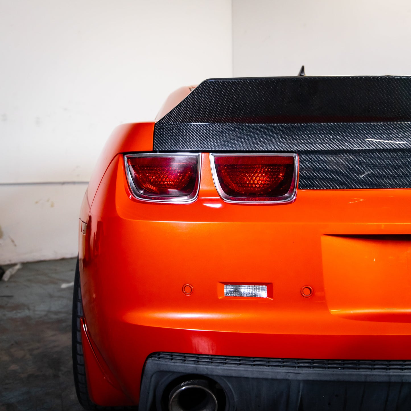 2010-2013 Camaro Type-X Double Sided Gloss Carbon Fiber Trunk W/ Integrated Spoiler