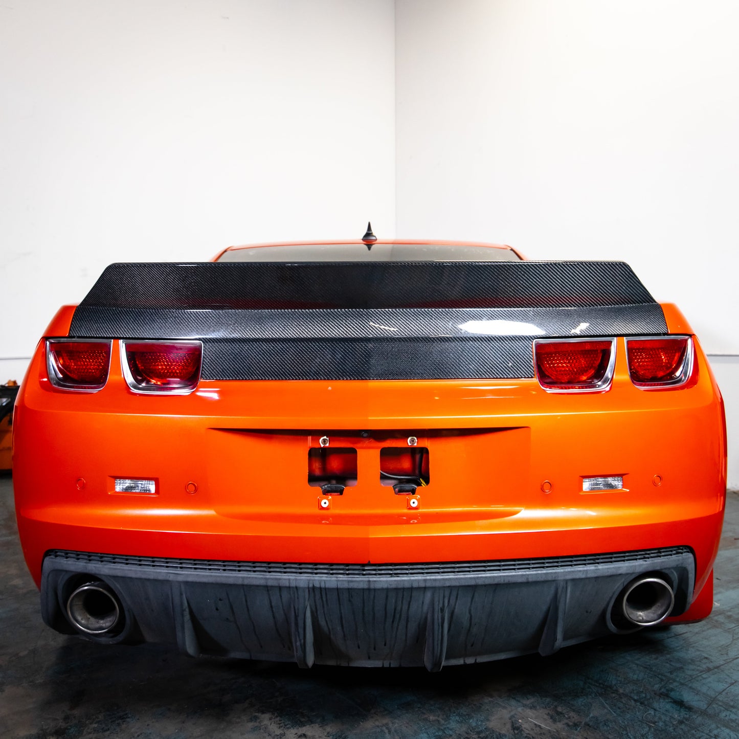 2010-2013 Camaro Type-X Double Sided Gloss Carbon Fiber Trunk W/ Integrated Spoiler