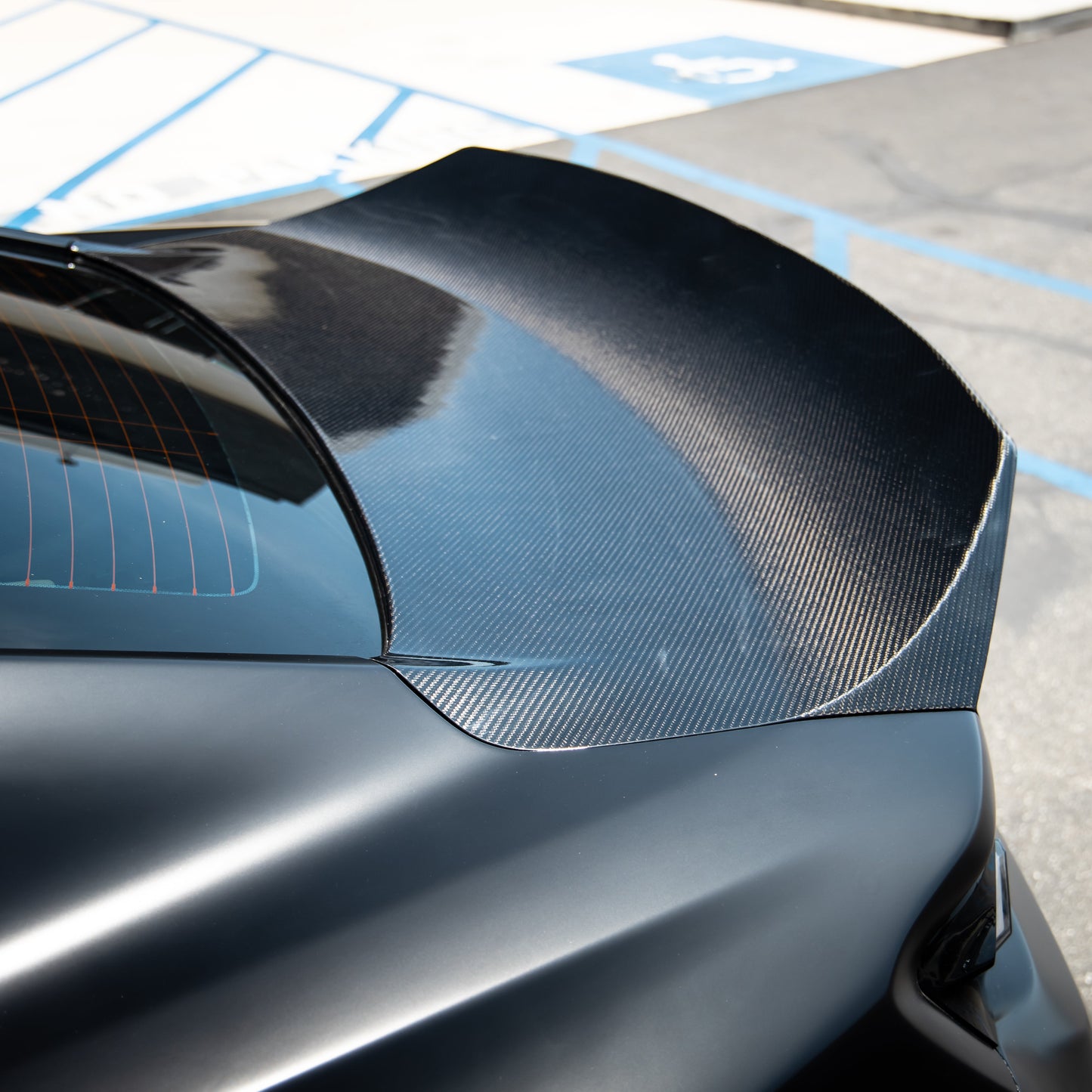 2016-2024 Camaro Type-X Double Sided Gloss Carbon Fiber Trunk W/ Integrated Spoiler