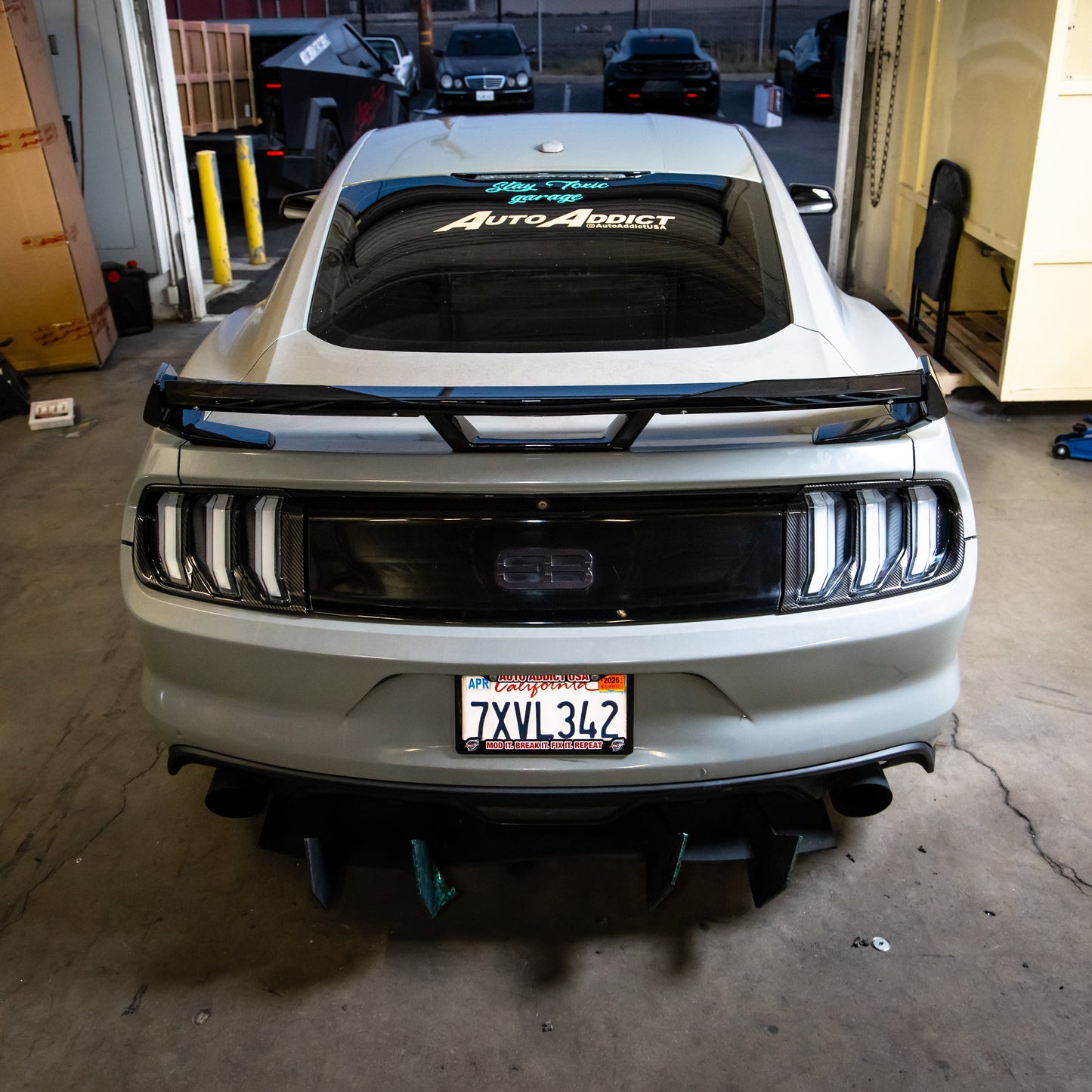 2015-2023 Ford Mustang S650 Style Dark Horse Spoiler Gloss Black ABS