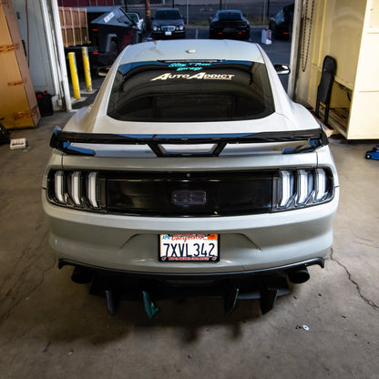 2015-2023 Ford Mustang S650 Style Dark Horse Spoiler Gloss Black ABS