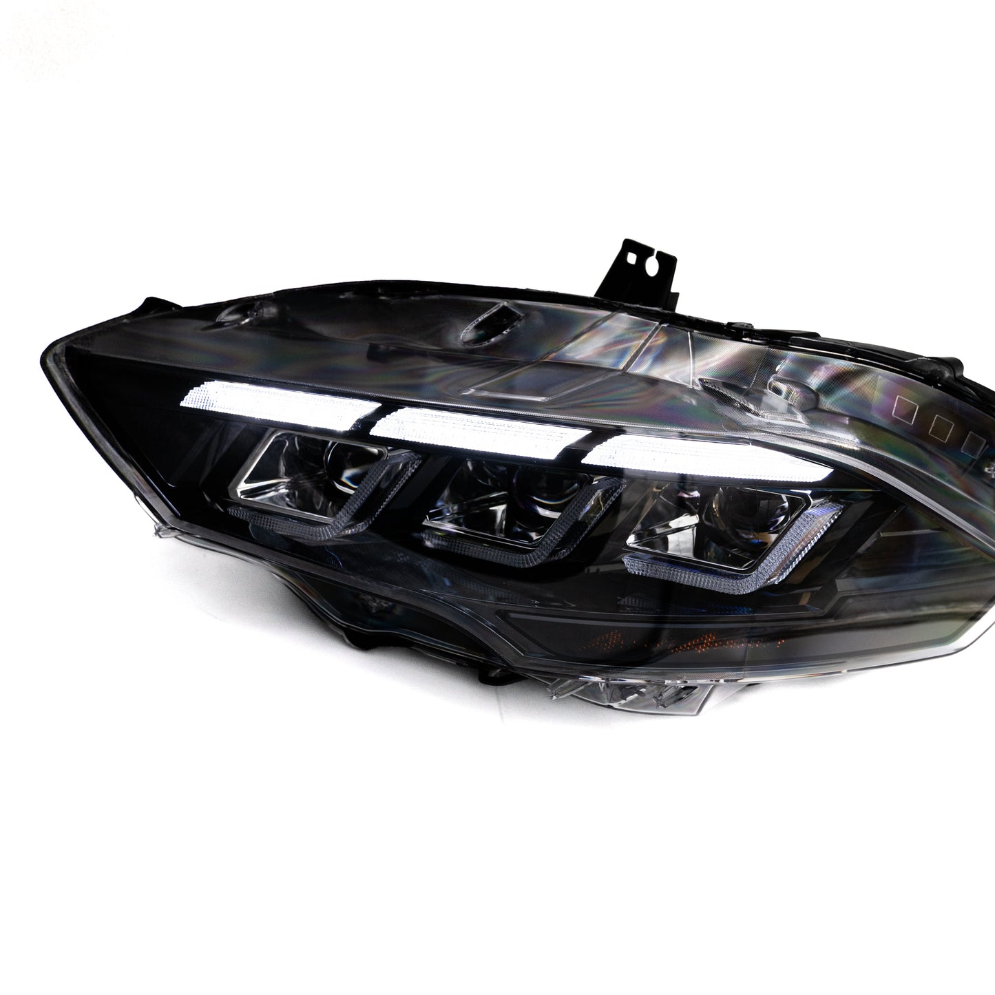 2018-2023 Ford Mustang Projector Headlights S650 Style LED Amber Sequential Turn Signals