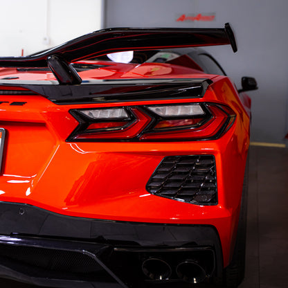 2020-2026 Corvette C8 Type-Z07 Style Rear Spoiler Aluminum 2pc For Stingray