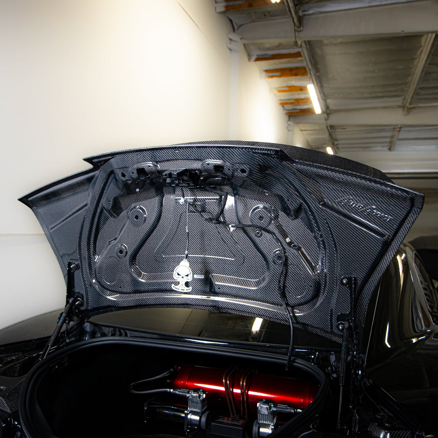 2014-2015 Camaro Type-X Double Sided Gloss Carbon Fiber Trunk W/ Integrated Spoiler