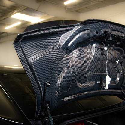 2014-2015 Camaro Type-X Double Sided Gloss Carbon Fiber Trunk W/ Integrated Spoiler