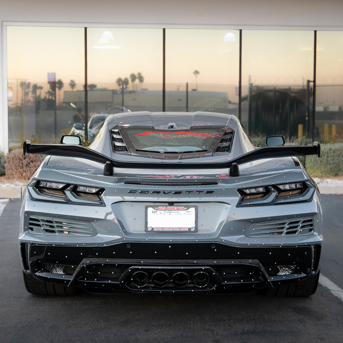 2023-2026 C8 Corvette Z06/E-Ray/Grand-Sport Z07 Rear Spoiler Carbon Fiber 1pc