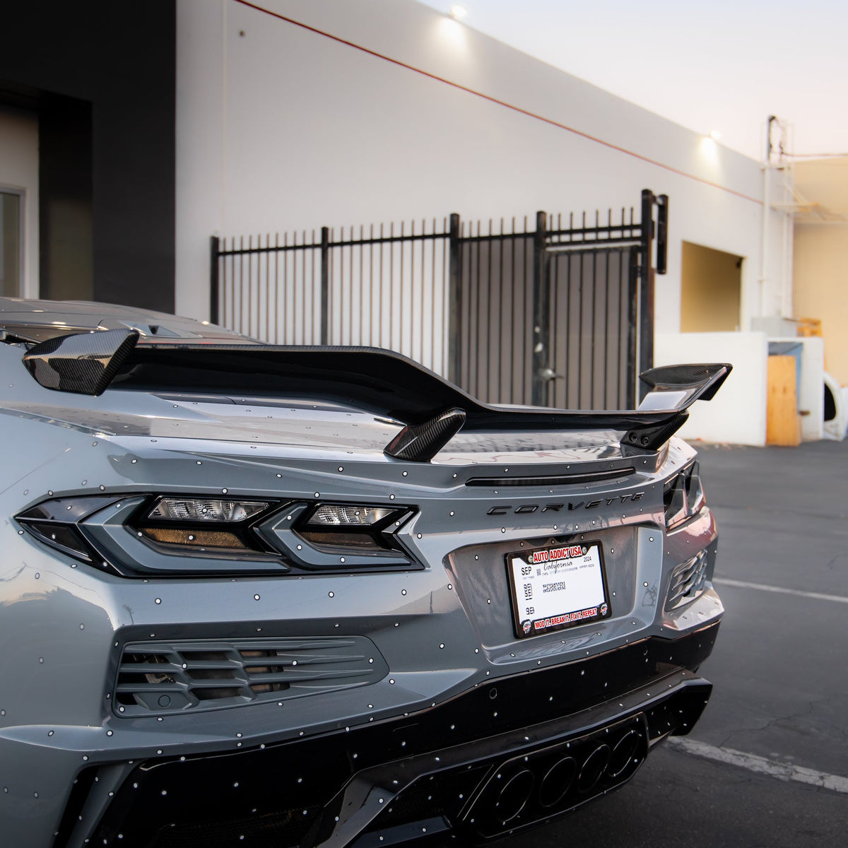 2023-2026 C8 Corvette Z06/E-Ray/Grand-Sport Z07 Rear Spoiler Carbon Fiber 1pc