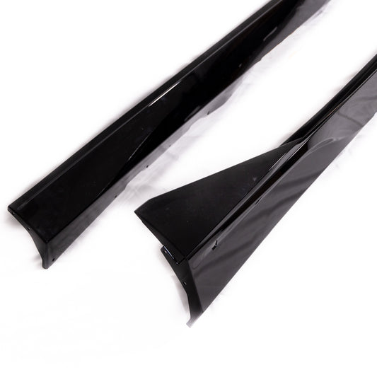 2010-2015 Chevy Camaro Evo Style Gloss Black Side Skirt Rockers