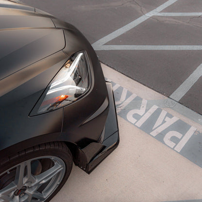 2020-2024 Corvette C8 Stingray Evo Style Front Lower Chin Splitter Gloss Black