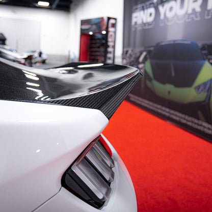 2024 + Ford Mustang Type-X Double Sided Carbon Fiber Trunk W/ Integrated Spoiler