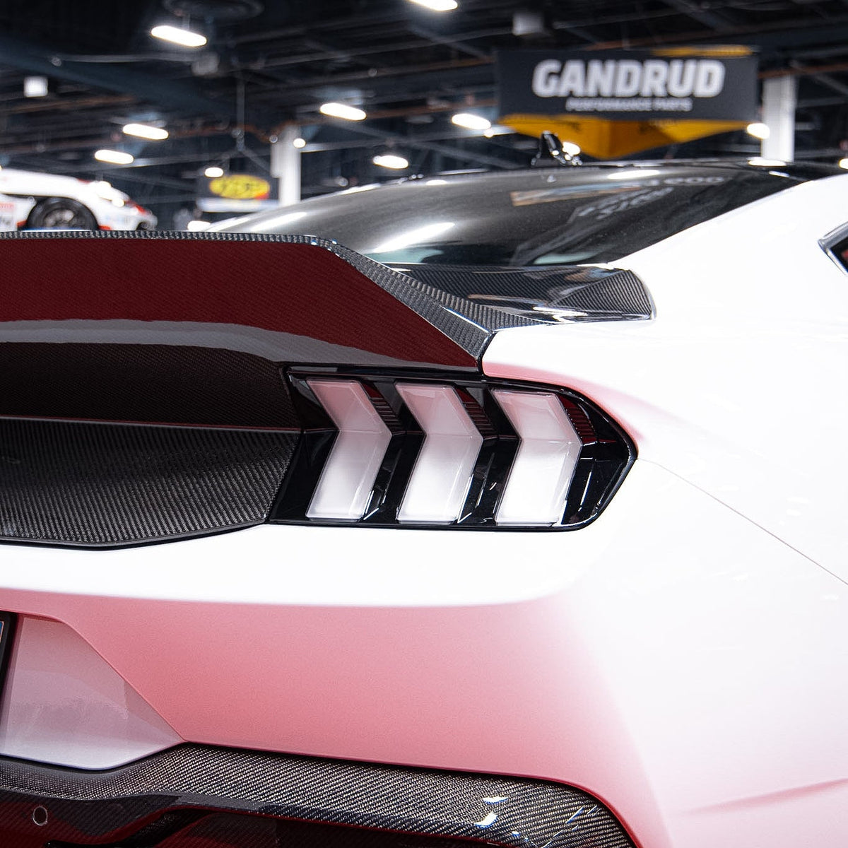 2024 + Ford Mustang Type-X Double Sided Carbon Fiber Trunk W/ Integrated Spoiler