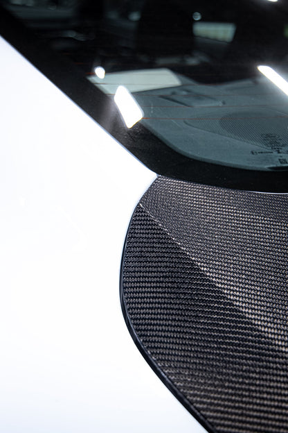 2024 + Ford Mustang Type-X Double Sided Carbon Fiber Trunk W/ Integrated Spoiler