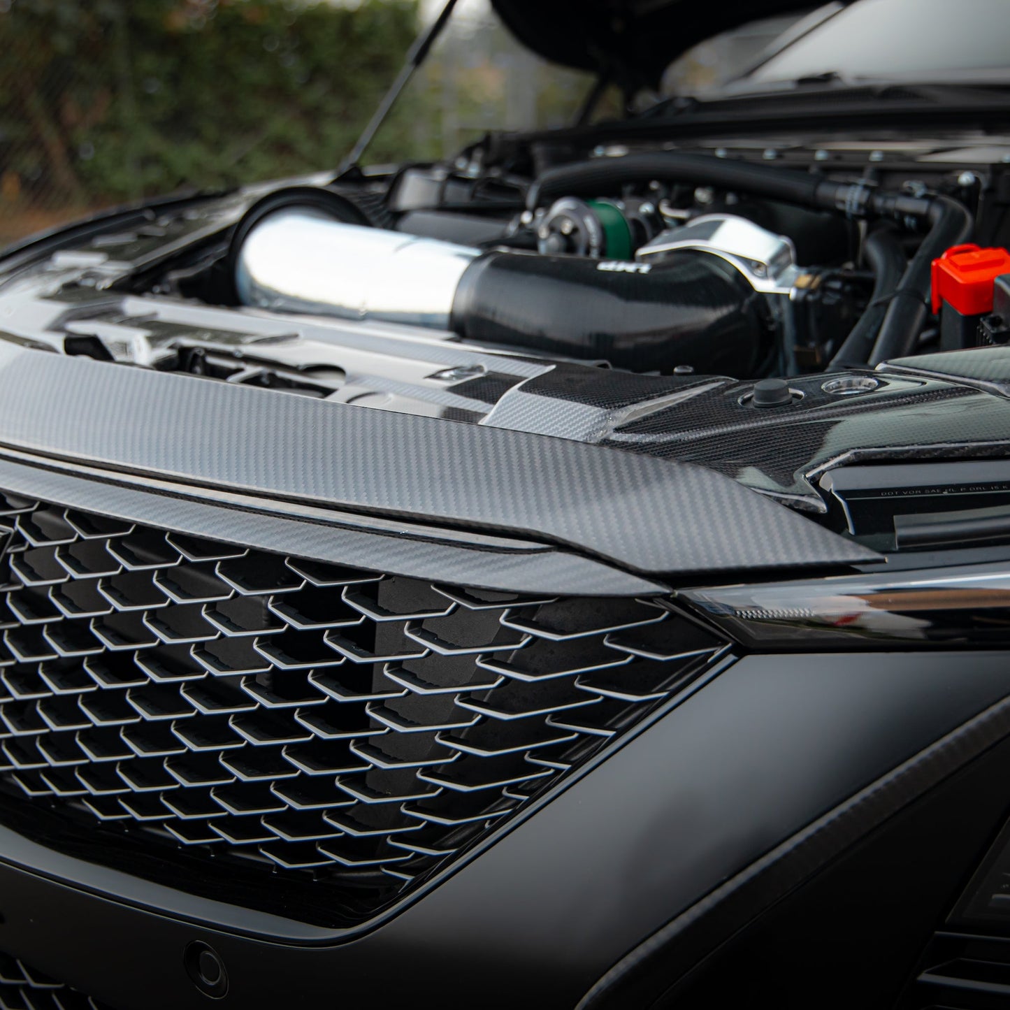 2025-2026 Cadillac CT5-V Blackwing Front Bumper Top Upper Shell Pre Preg Gloss Carbon Fiber Replacement