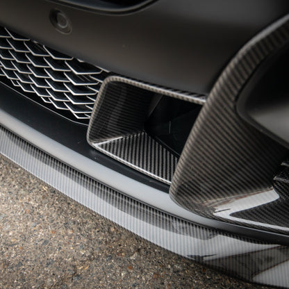 2025-2026 Cadillac CT5-V Blackwing Front Side Outer Grilles Pre Preg Gloss Carbon Fiber Pair
