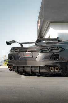 2020-2025 Corvette C8 Type-Z07 Style Carbon Fiber Rear Spoiler 1pc For Stingray
