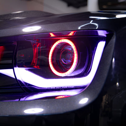 2010-2013 Chevy Camaro RGB Color-Changing 6th Gen Style Headlights – OEM Bumper Fitment