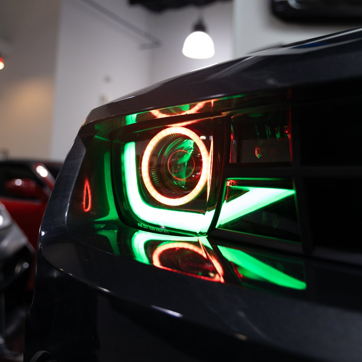 2010-2013 Chevy Camaro RGB Color-Changing 6th Gen Style Headlights – OEM Bumper Fitment