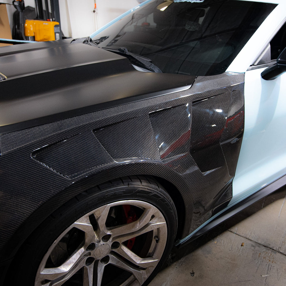2016-2025 Camaro LT/RS/SS Type-LM Gloss Carbon Fiber Fenders Functional Vents Pair