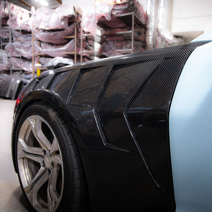 2016-2025 Camaro LT/RS/SS Type-LM Gloss Carbon Fiber Fenders Functional Vents Pair