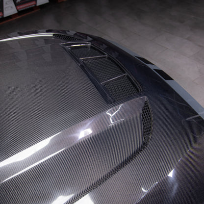 2024-2025 Mustang S650 Type-LM Carbon Fiber Double Sided Hood