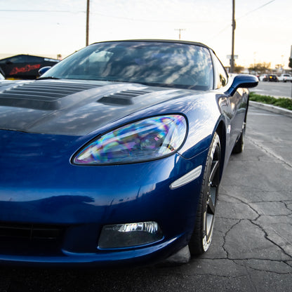 2005-2013 Corvette C6 Projector LED Headlights C8 Style Amber Sequential Turn Signals
