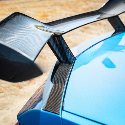 2023-2026 C8 Corvette Z06/E-Ray Z07 Carbon Fiber Rear High Spoiler w/ Integrated Upriser 1pc